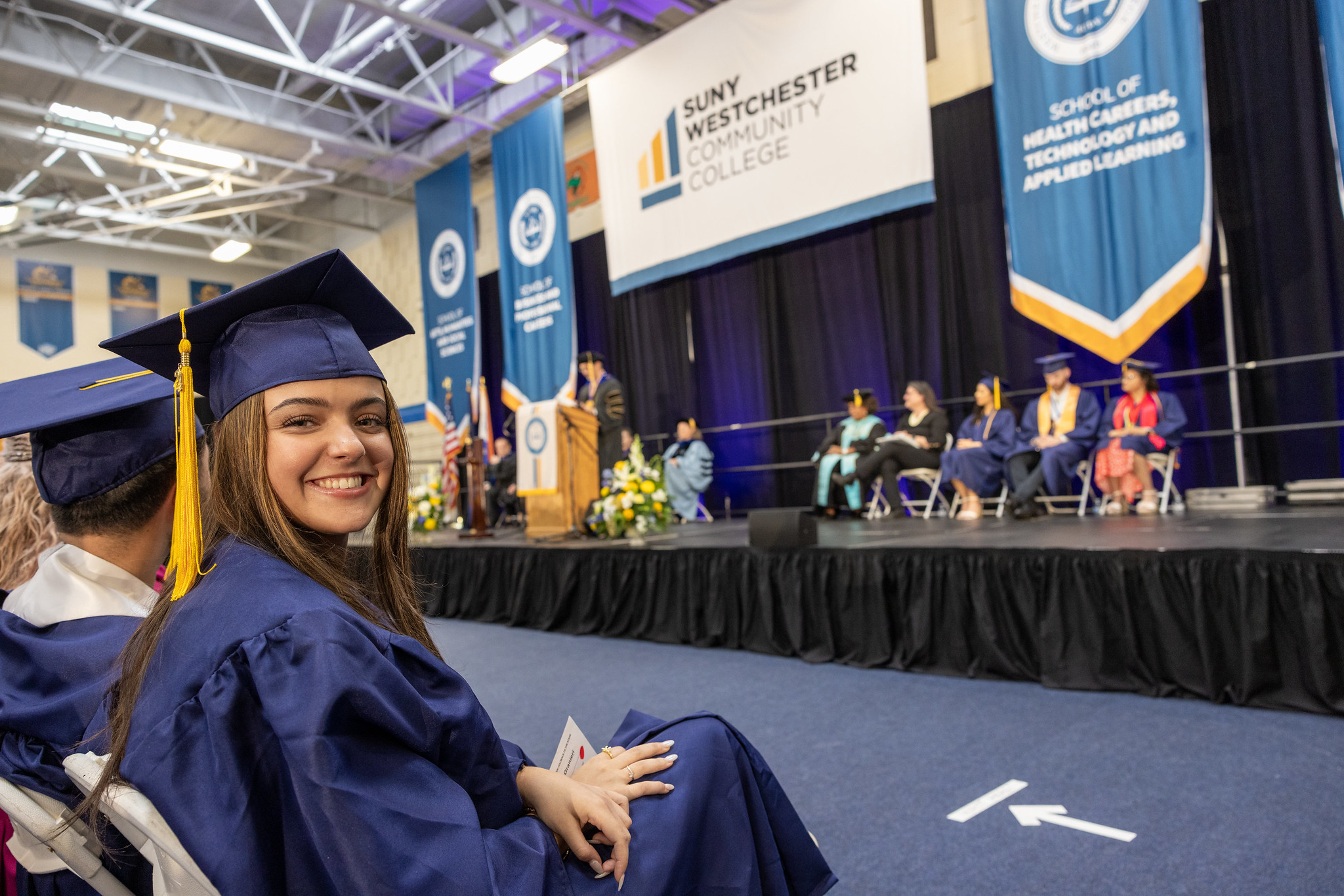 Student at commencement