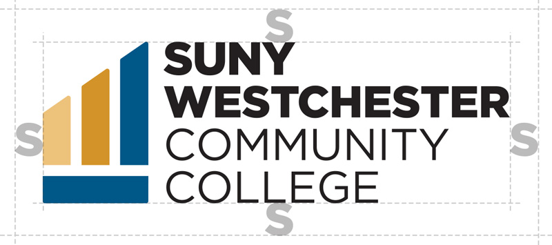 Spacing example for the college logo